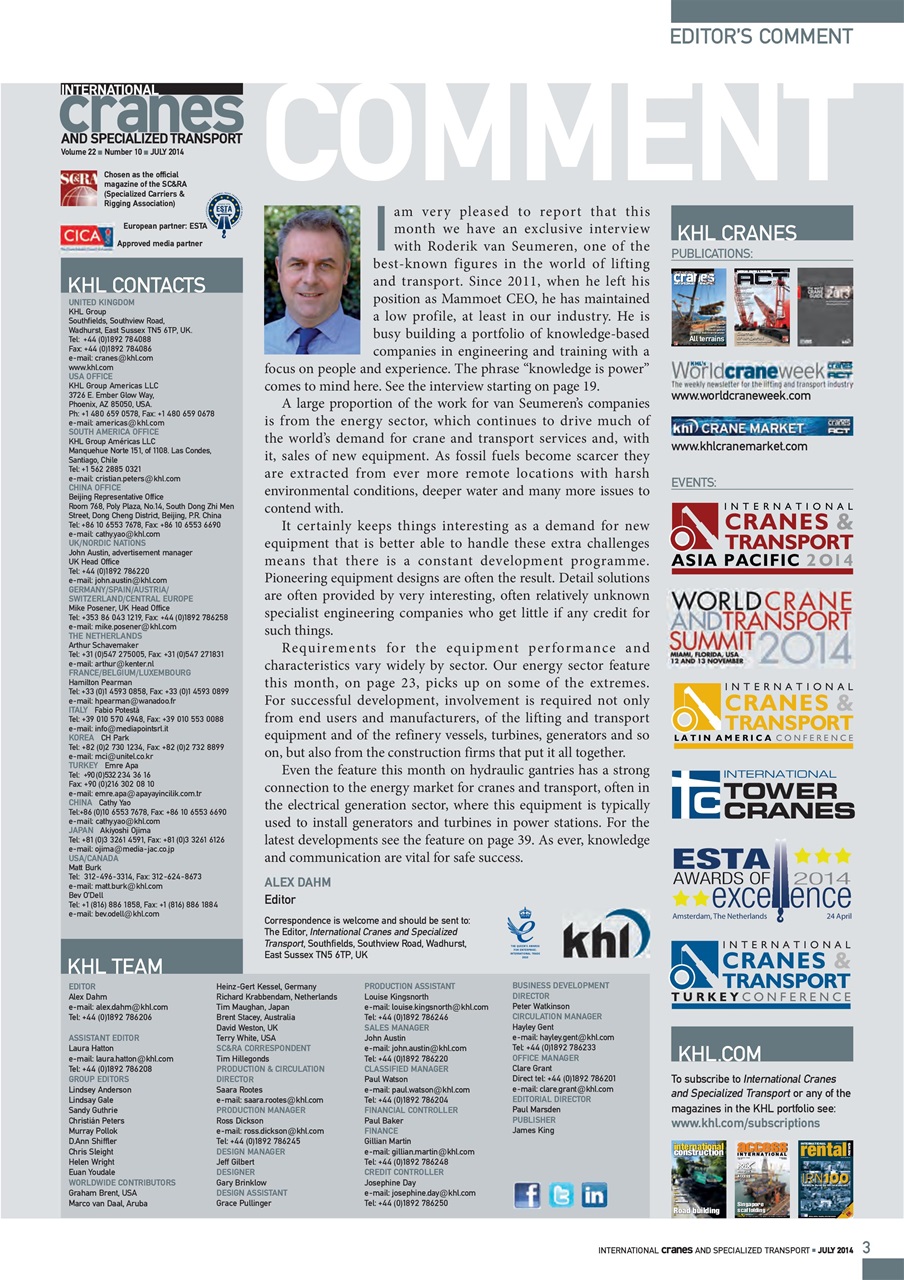 Int. Cranes and Specialized Transp Preview Pages