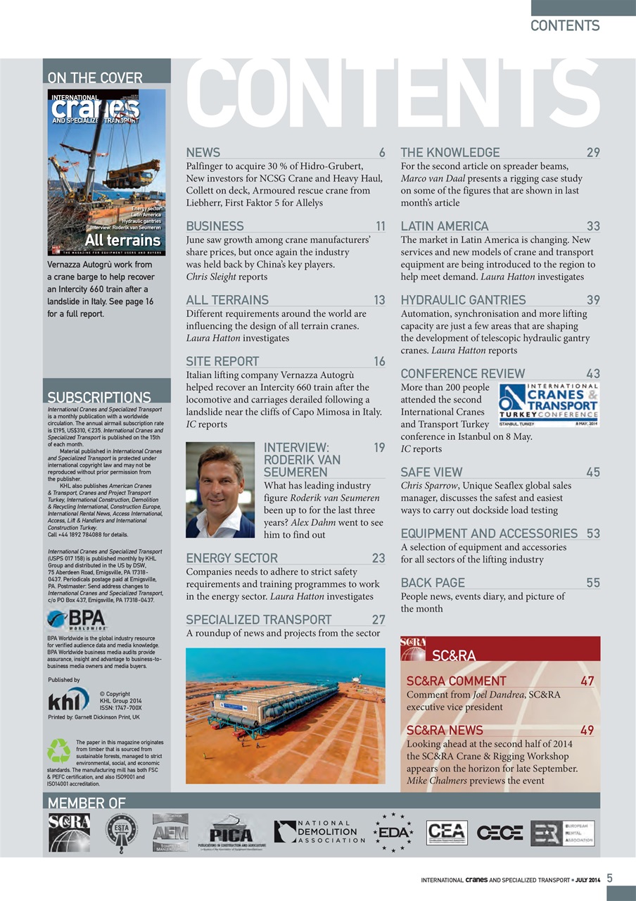 Int. Cranes and Specialized Transp Preview Pages