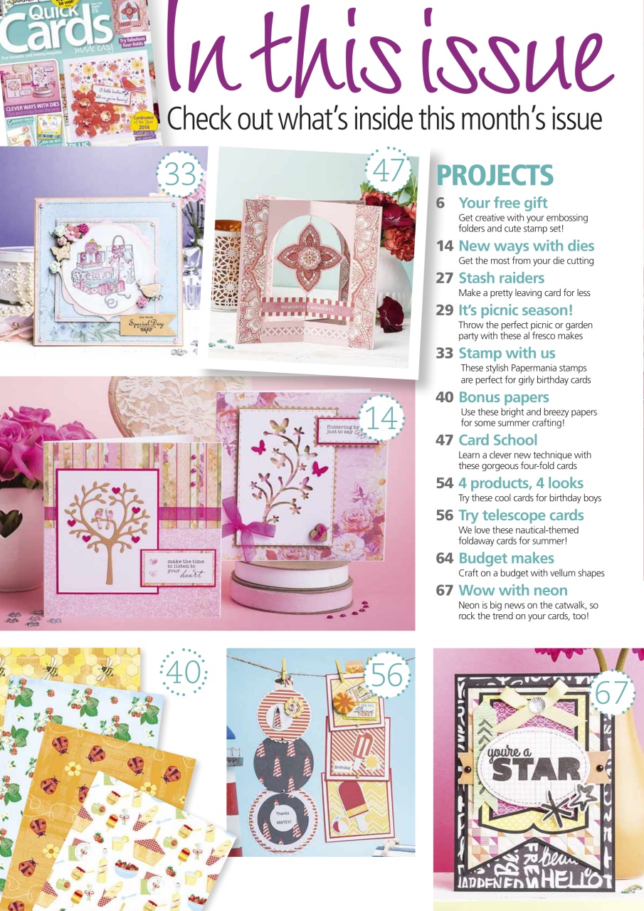 Quick Cards Made Easy Preview Pages