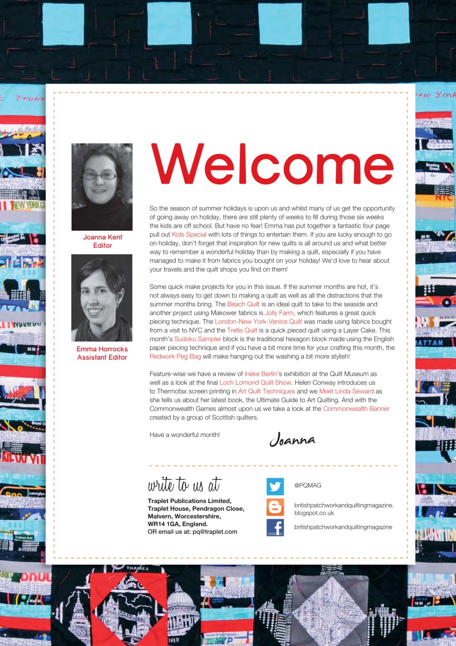 Patchwork and Quilting Preview Pages