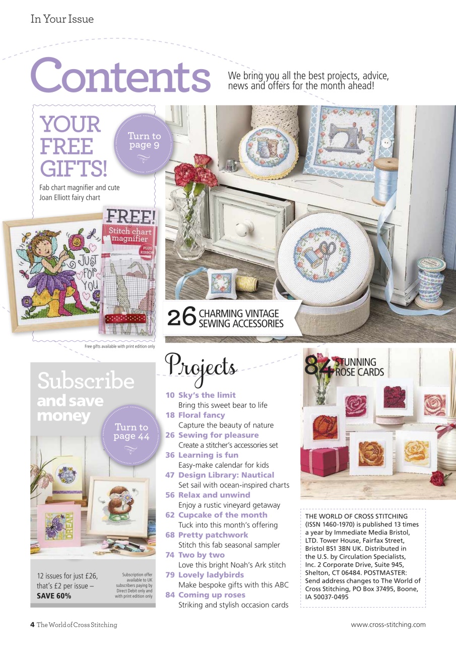 The World of Cross Stitching Preview Pages