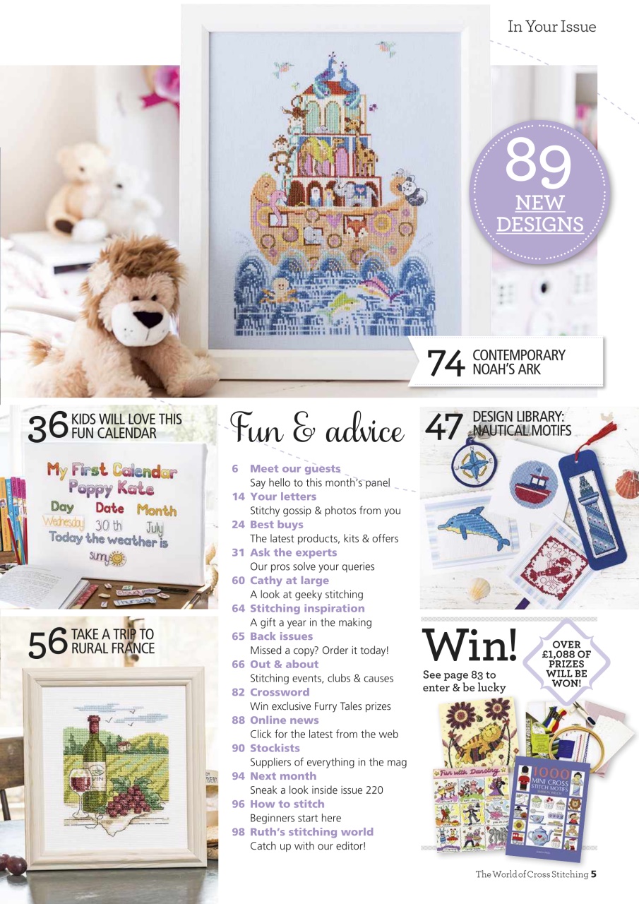 The World of Cross Stitching Preview Pages