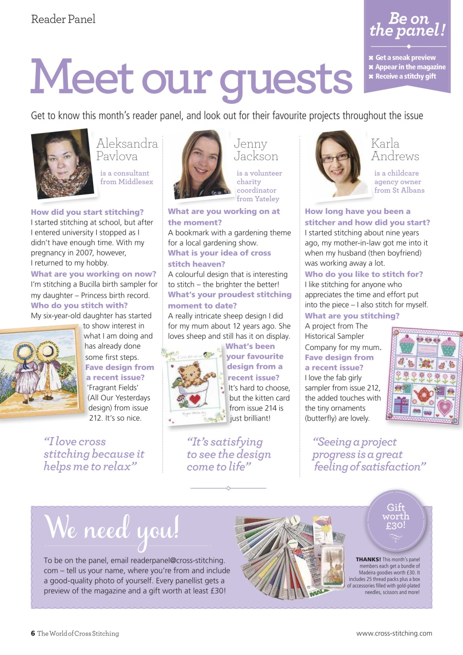 The World of Cross Stitching Preview Pages