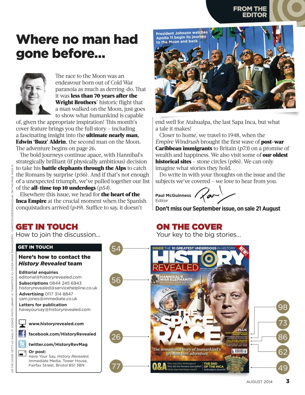 BBC History Revealed Magazine Preview Pages
