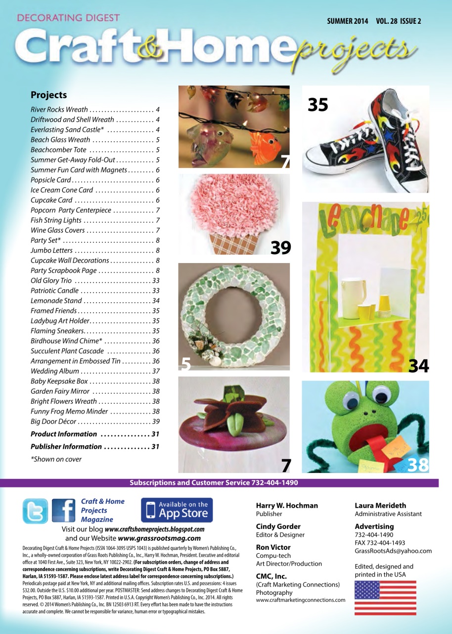 Craft & Home Projects Preview Pages