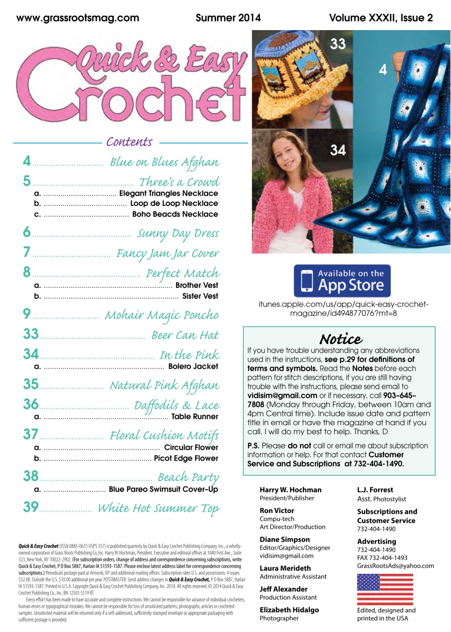 Quick & Easy Crochet Preview Pages