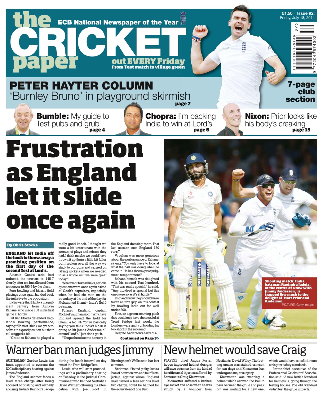 The Cricket Paper Preview Pages