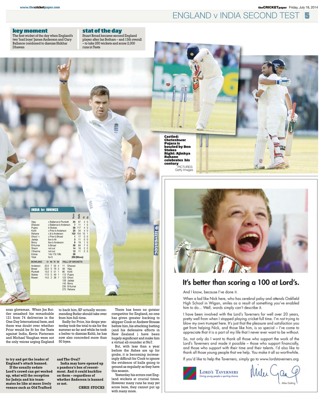 The Cricket Paper Preview Pages