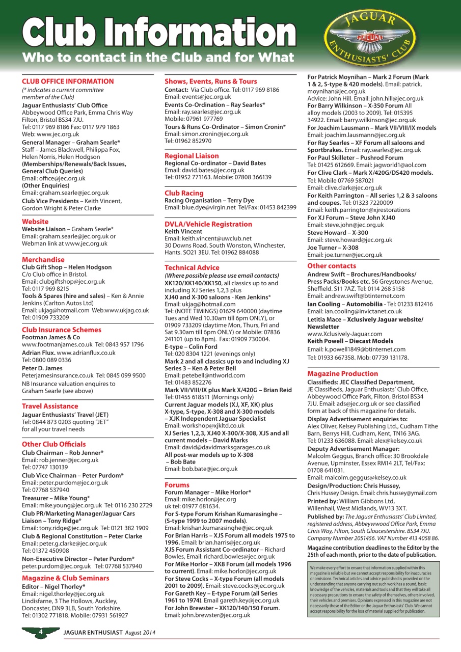 Jaguar Enthusiast Preview Pages