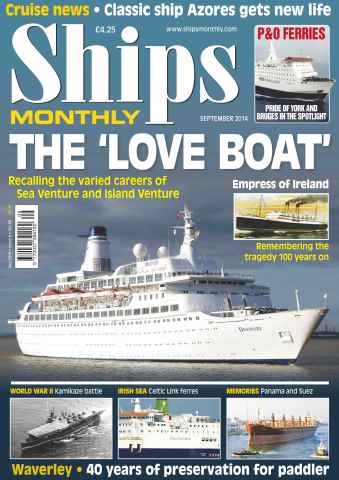 Ships Monthly issue No.597 The 'Love Boat' - September 2014