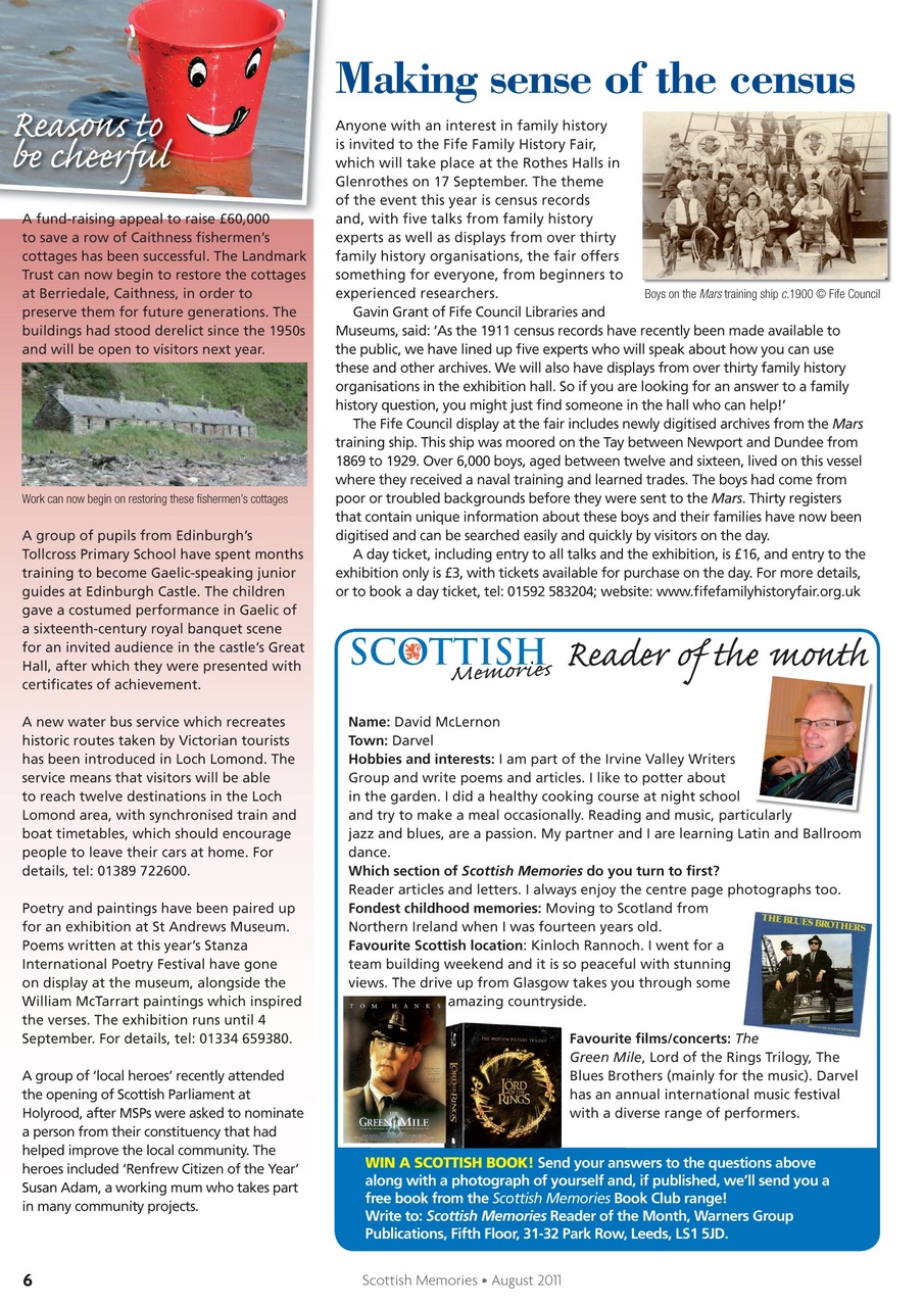 Scottish Memories Preview Pages