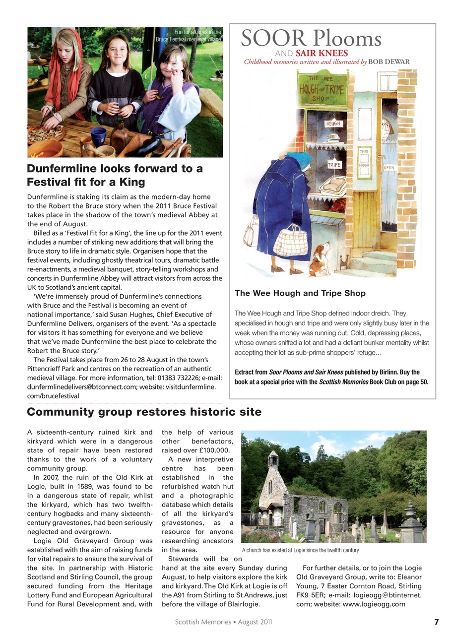 Scottish Memories Preview Pages