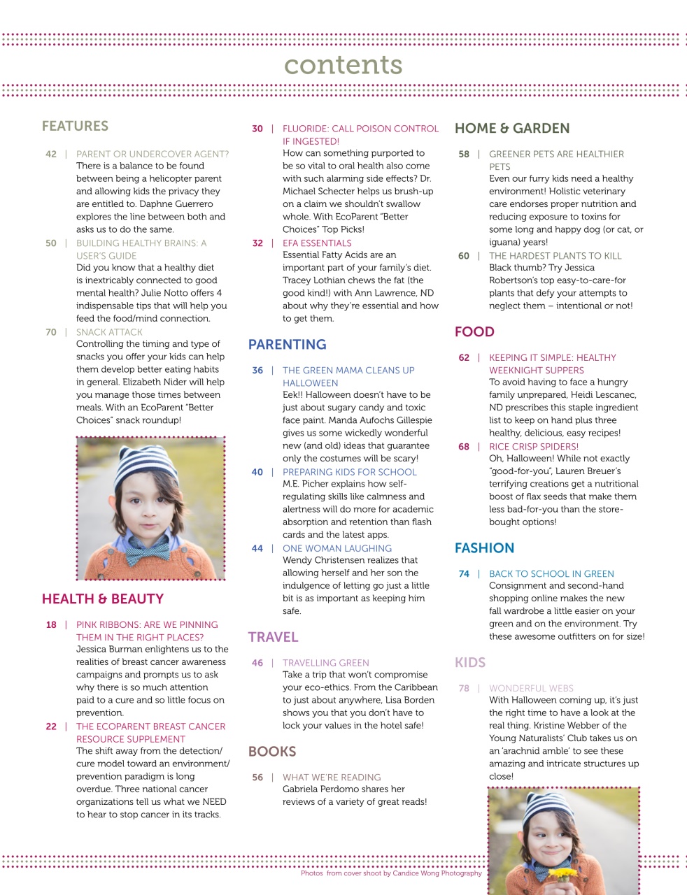 Ecoparent Magazine Preview Pages