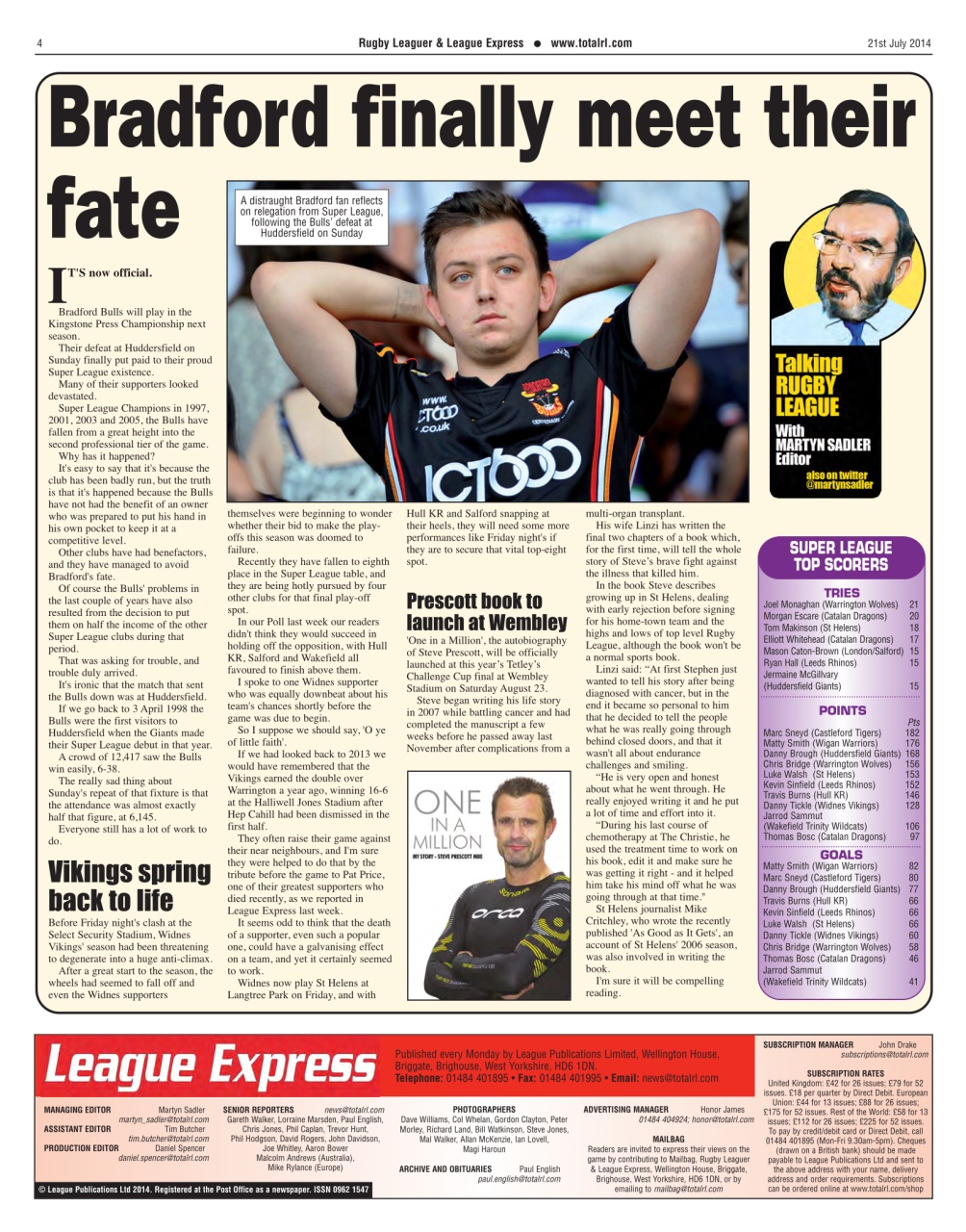 League Express Preview Pages