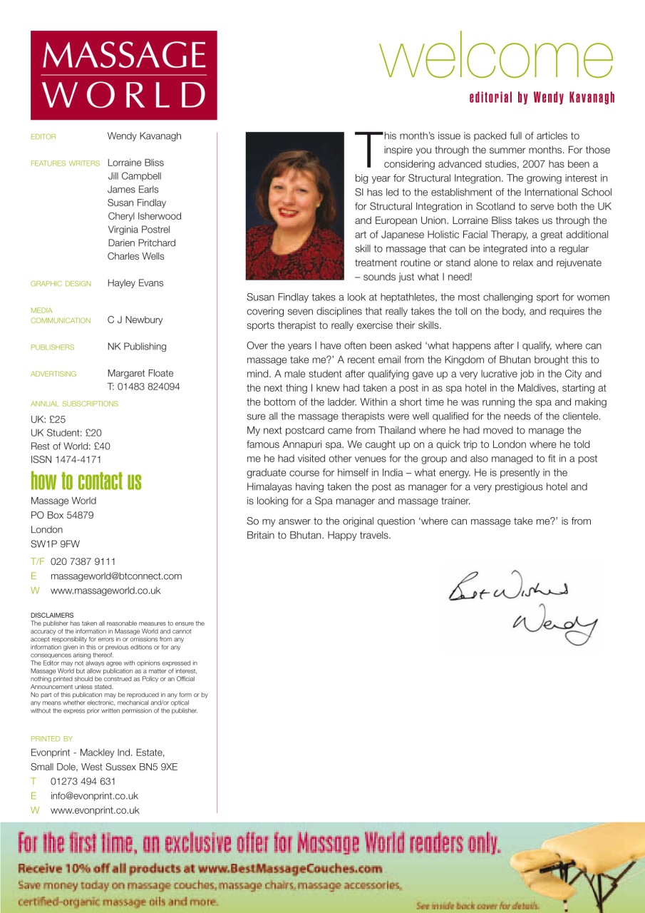 Massage World Preview Pages