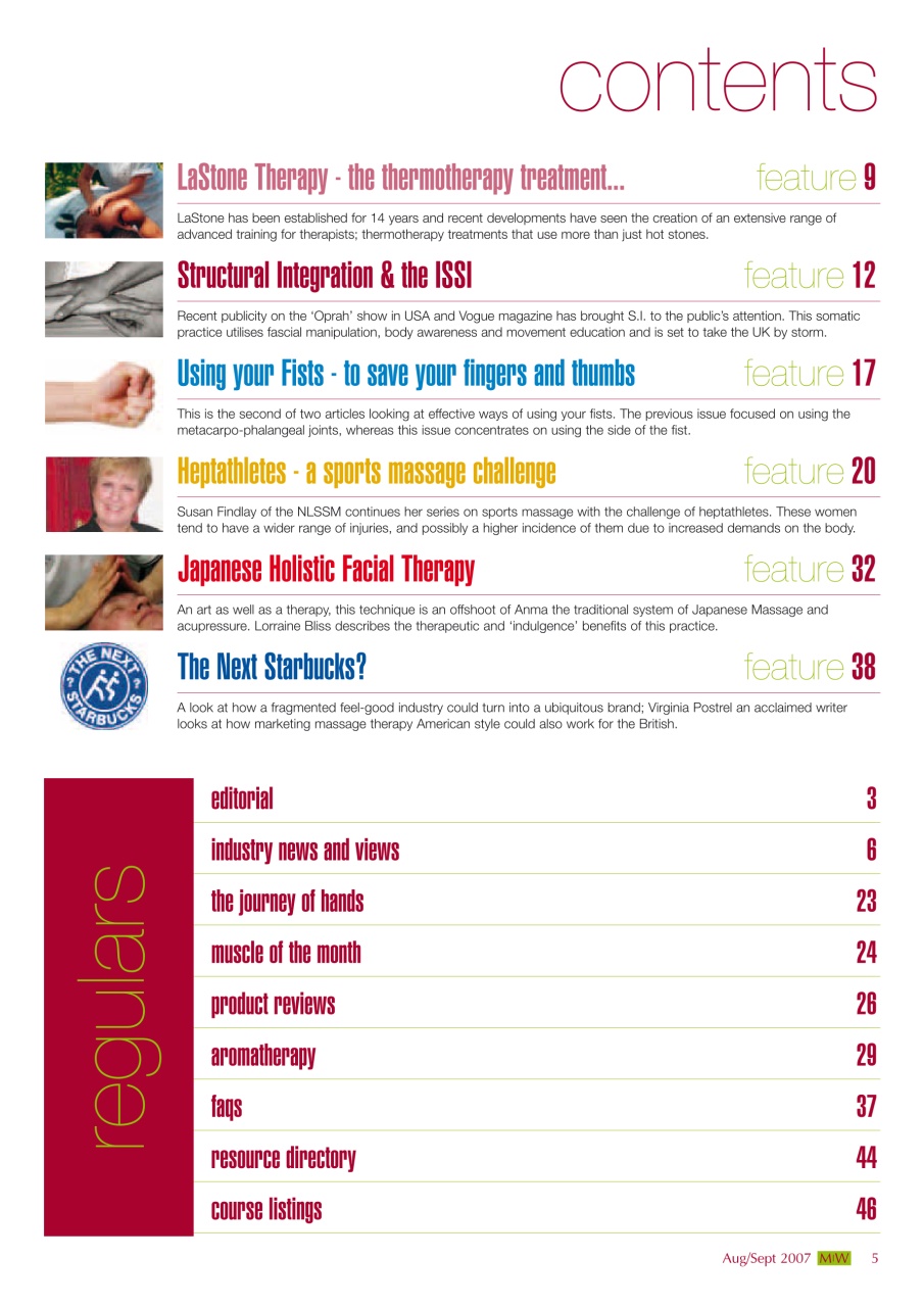 Massage World Preview Pages