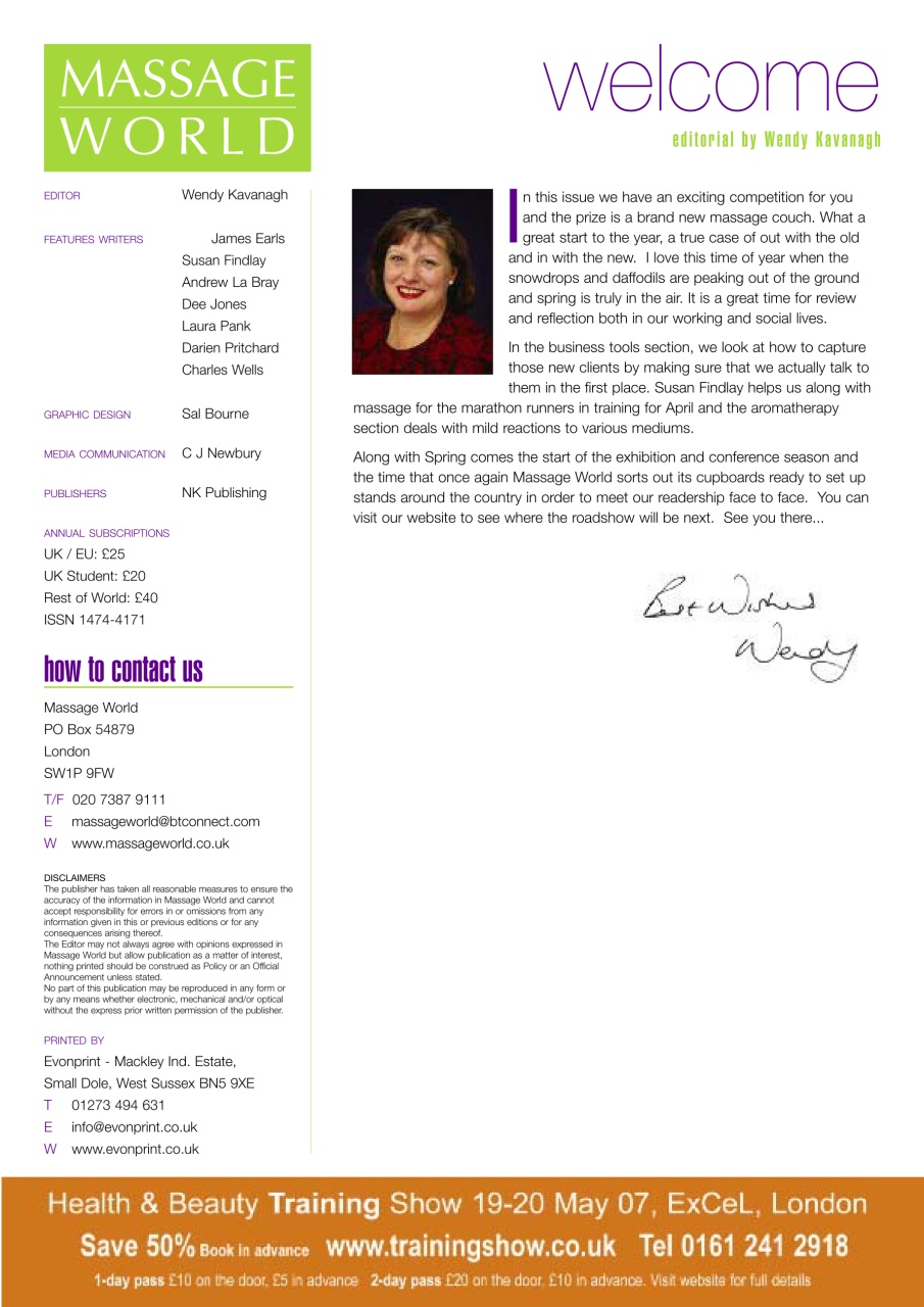 Massage World Preview Pages