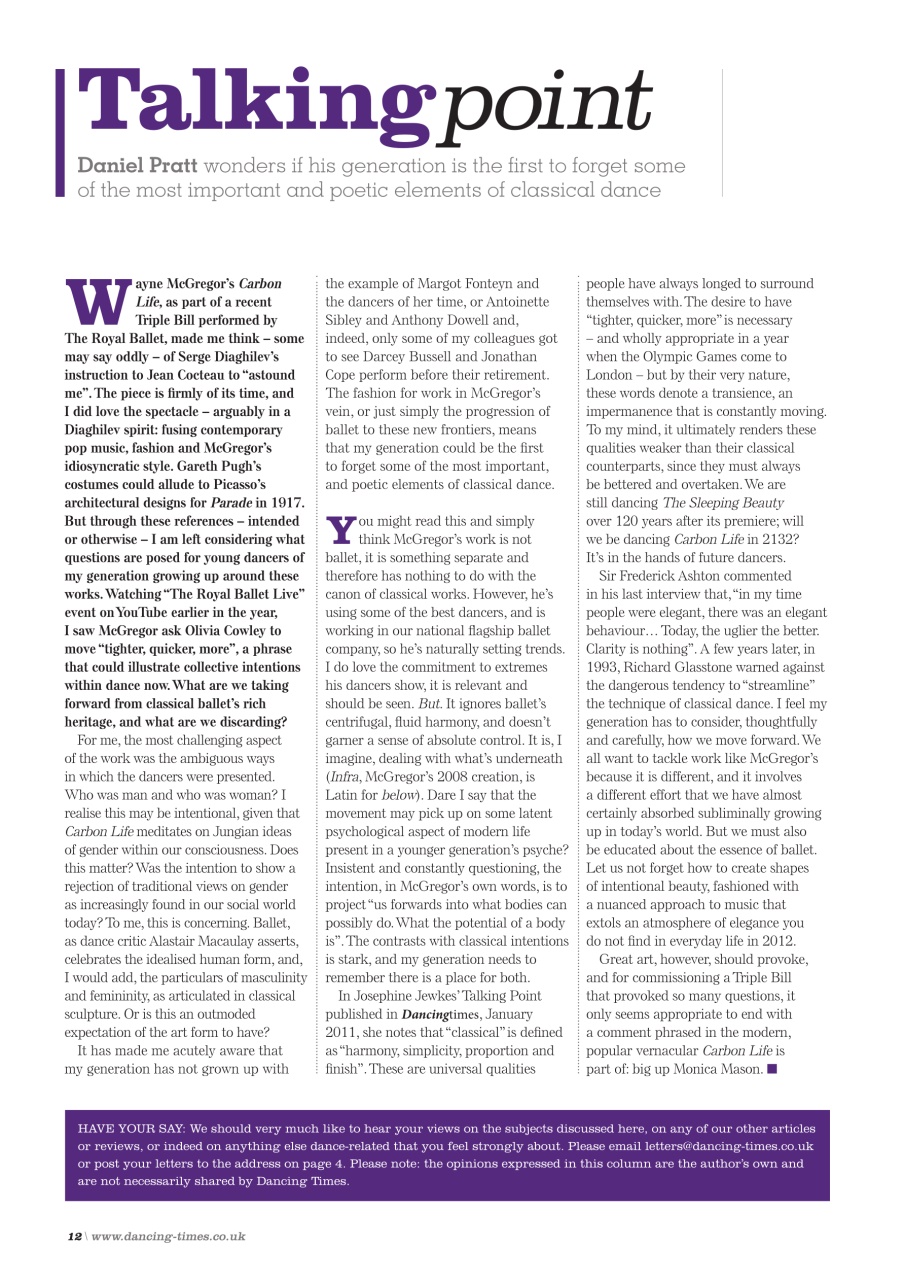 Dancing Times Preview Pages