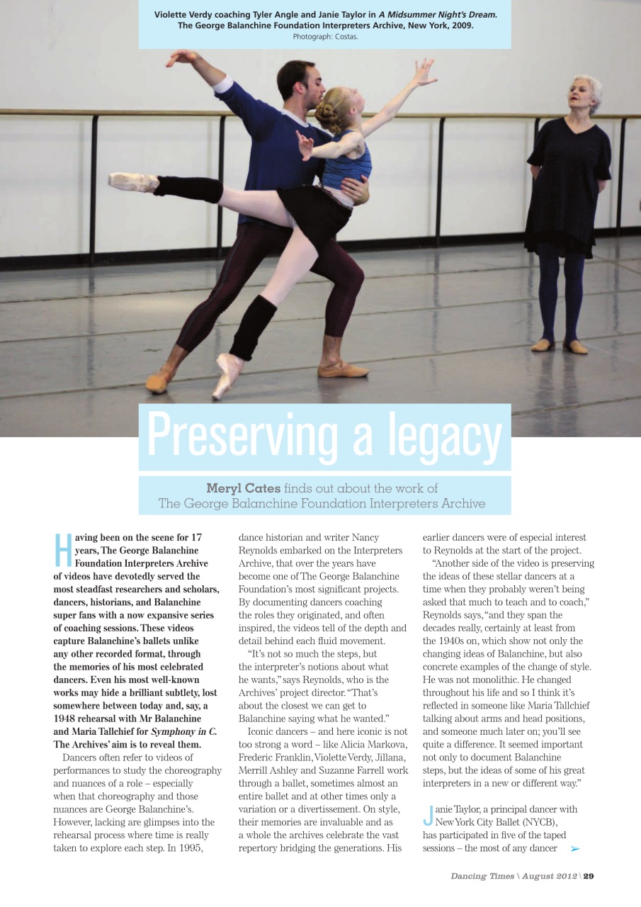 Dancing Times Preview Pages