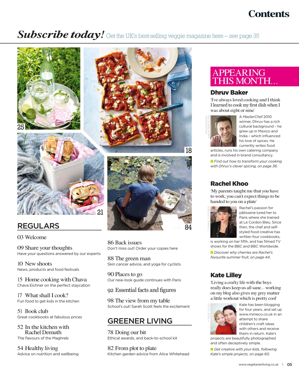 Vegetarian Living Preview Pages