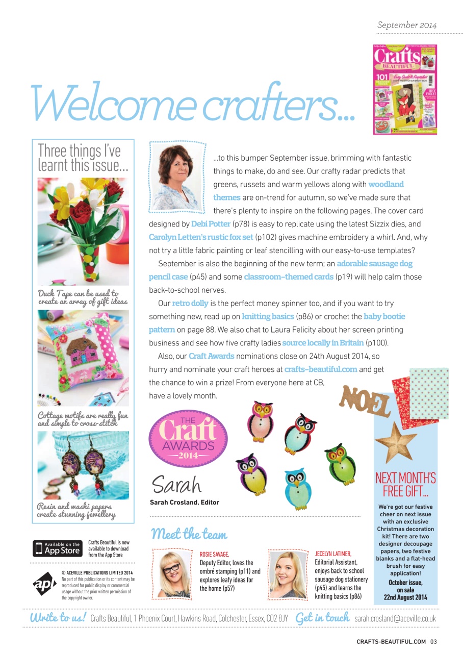 Crafts Beautiful Preview Pages