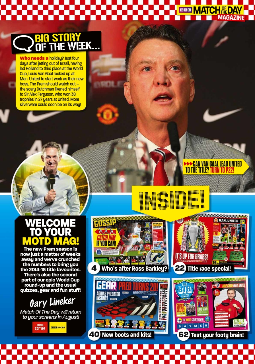 Match of the Day Preview Pages