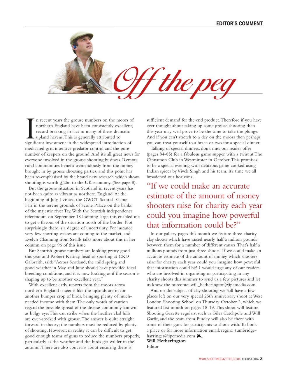 Shooting Gazette Preview Pages