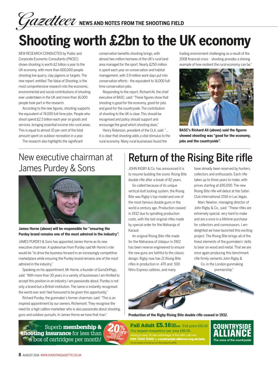 Shooting Gazette Preview Pages