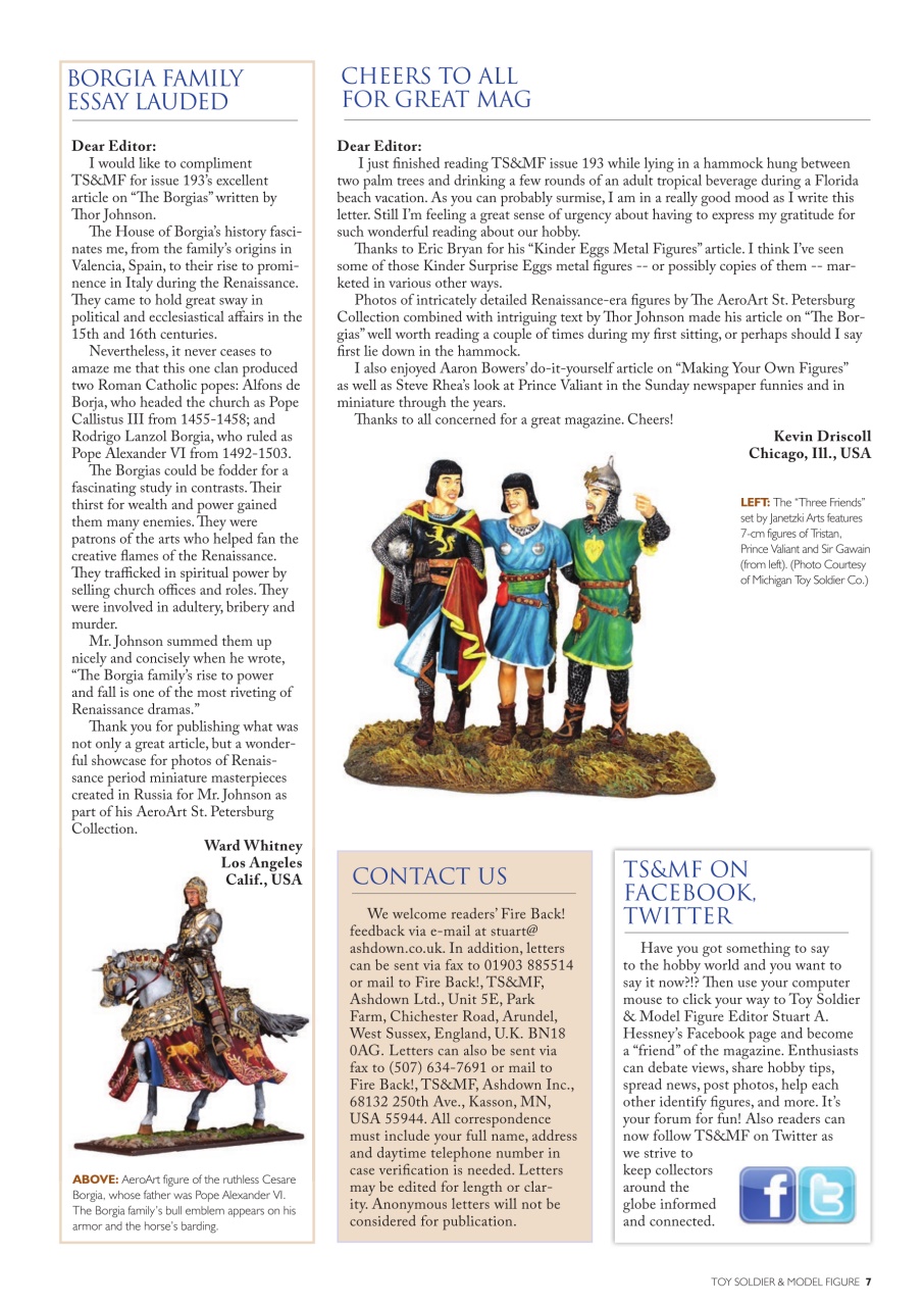 Toy Soldier & Model Figure Preview Pages