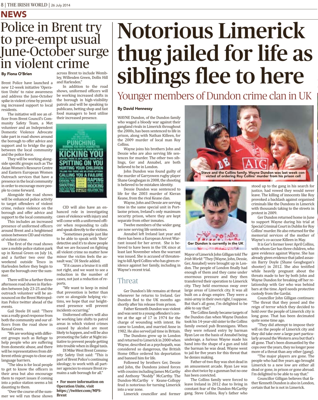 Irish World Preview Pages