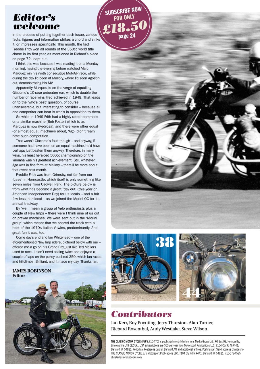 The Classic MotorCycle Preview Pages