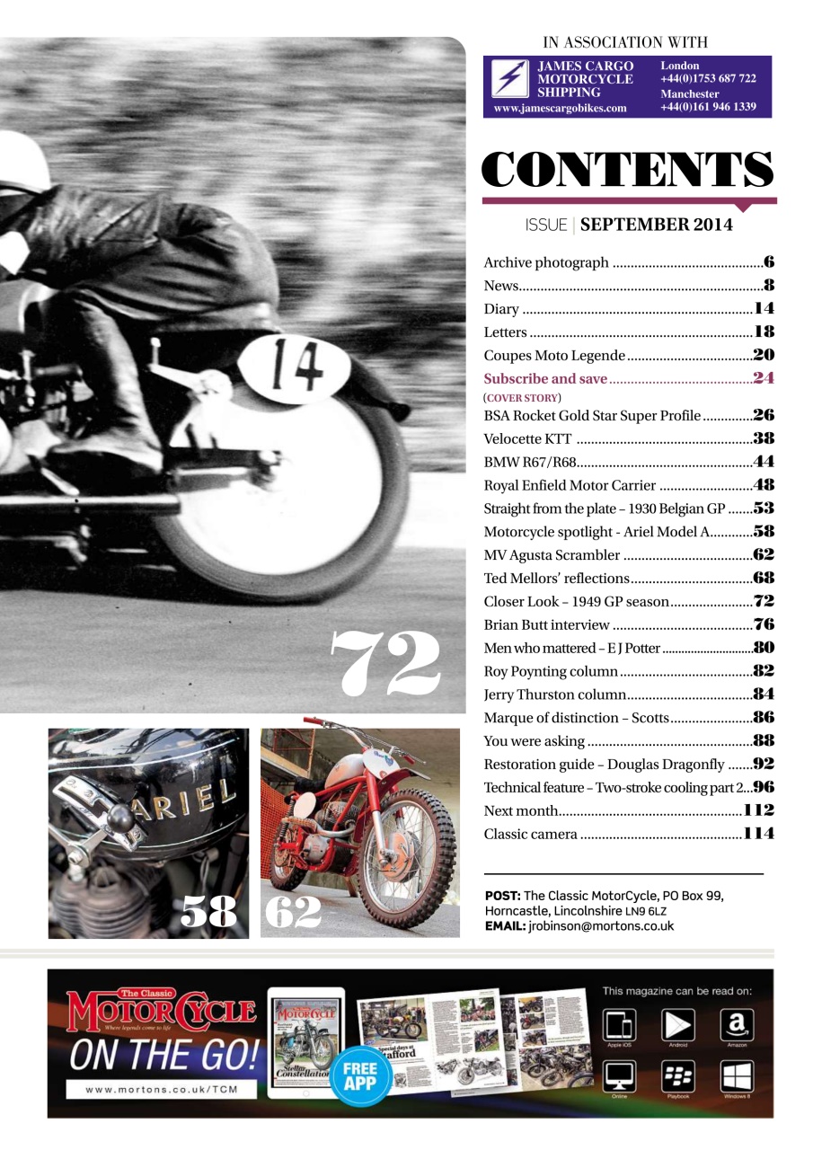 The Classic MotorCycle Preview Pages
