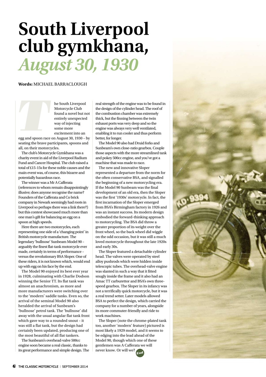 The Classic MotorCycle Preview Pages