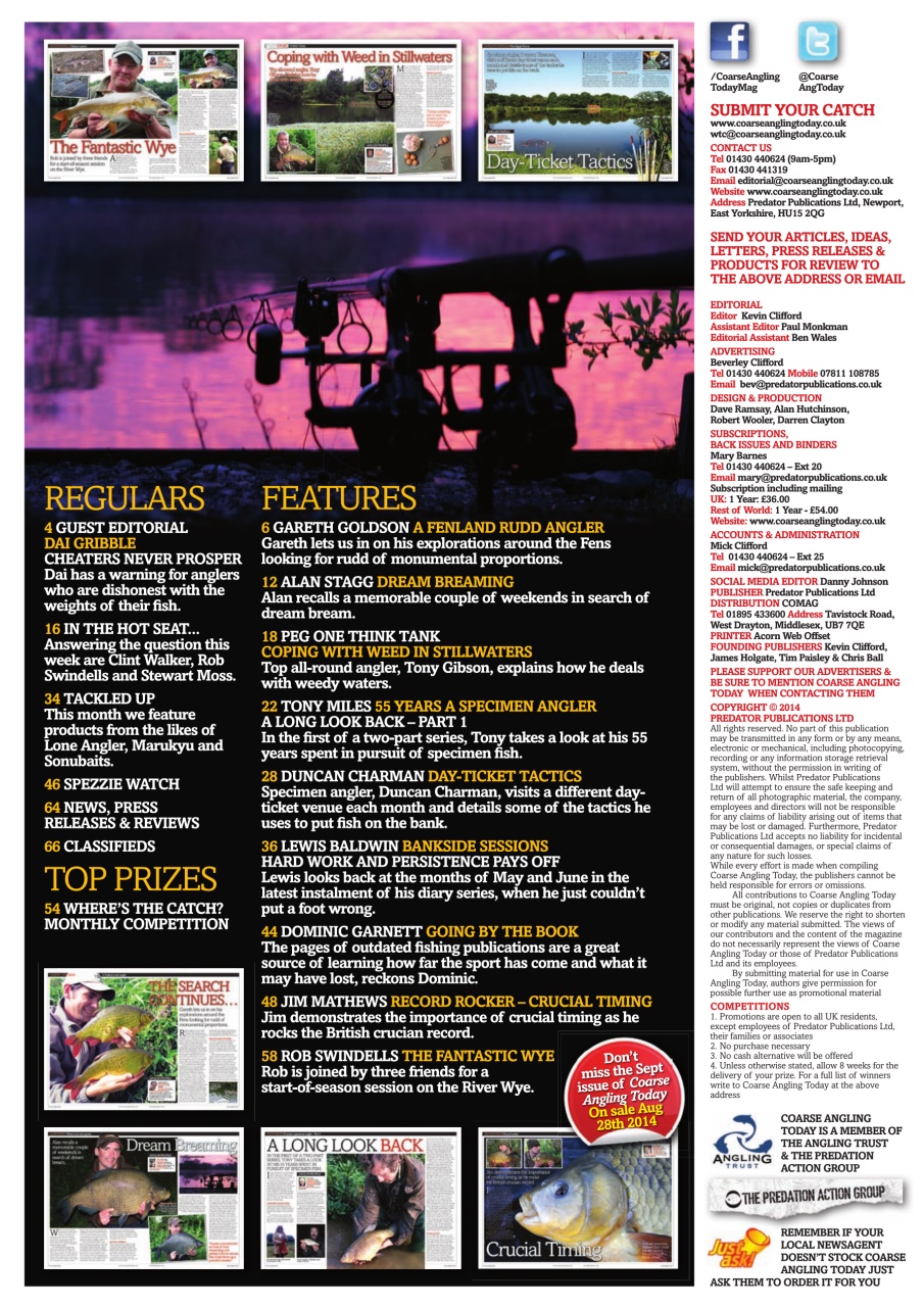 Coarse Angling Today Preview Pages
