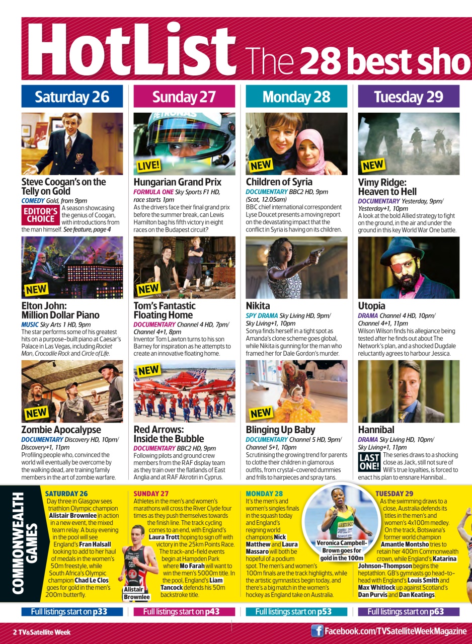 TV & Satellite Week Preview Pages