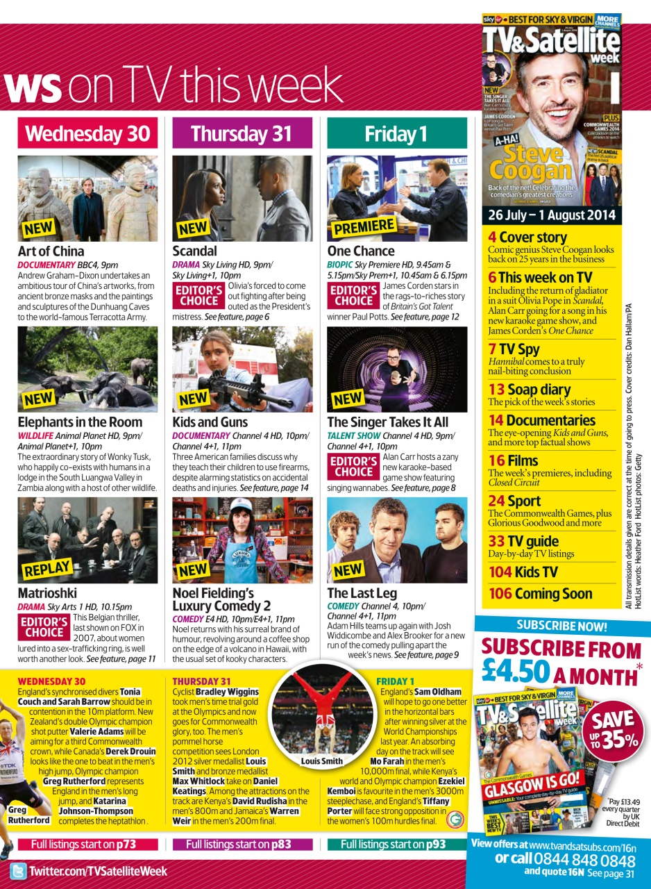 TV & Satellite Week Preview Pages
