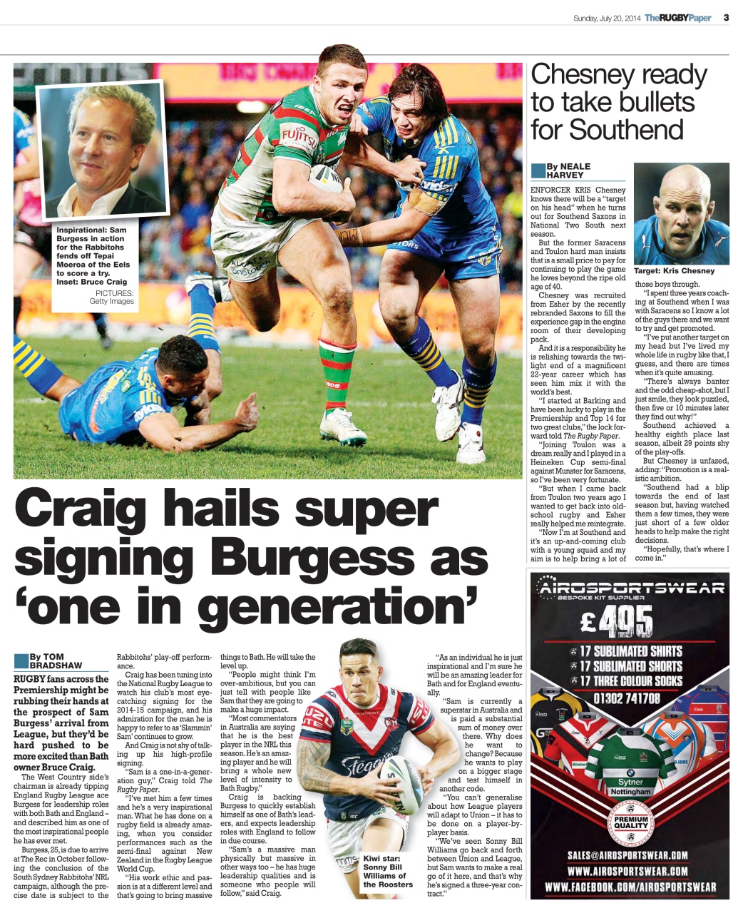 The Rugby Paper Preview Pages