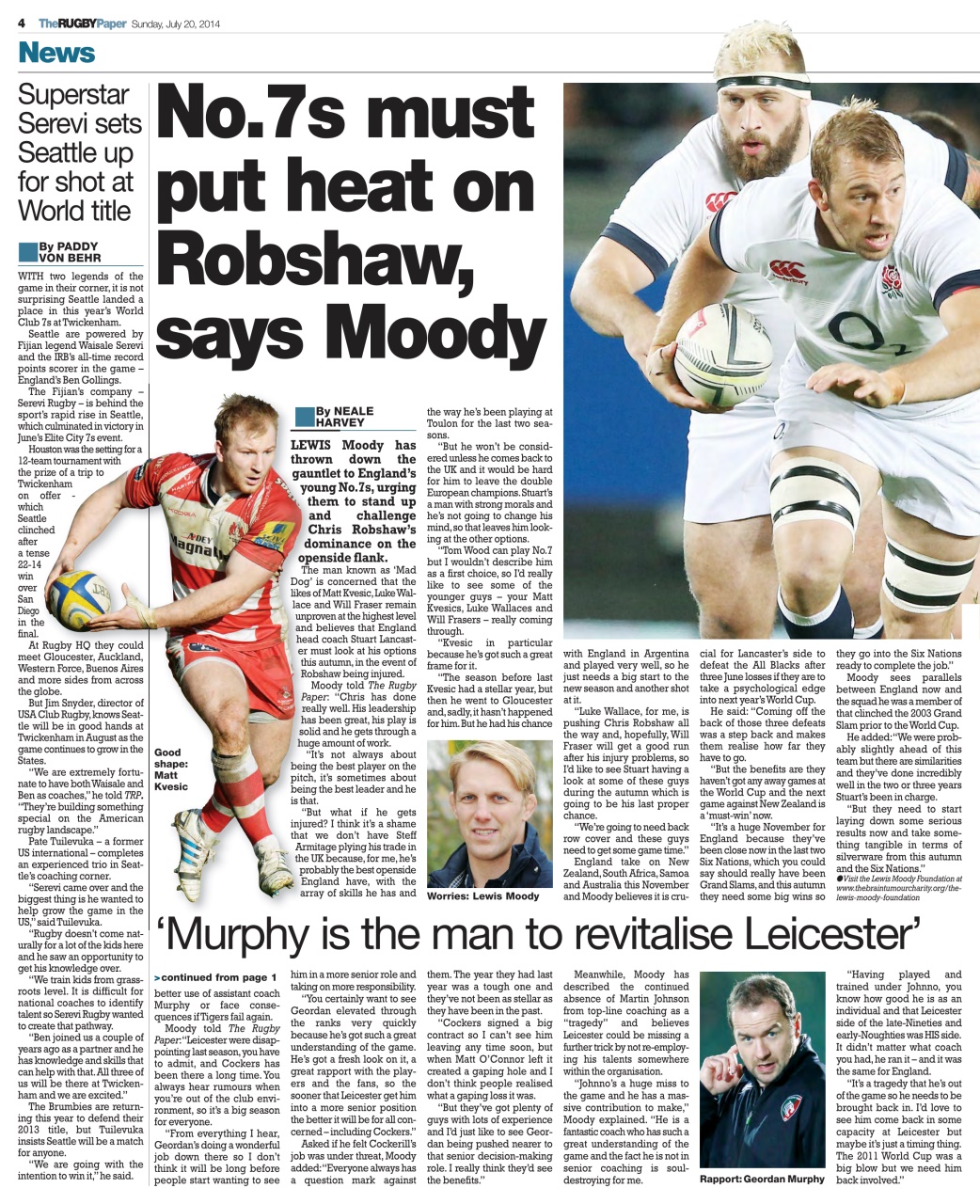 The Rugby Paper Preview Pages
