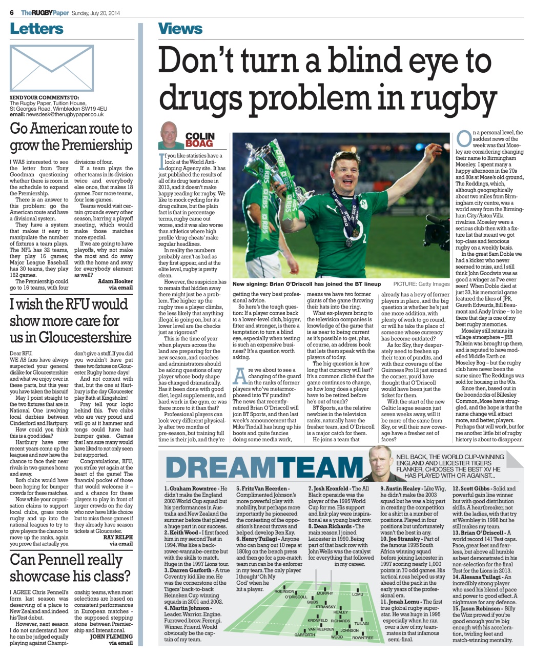 The Rugby Paper Preview Pages