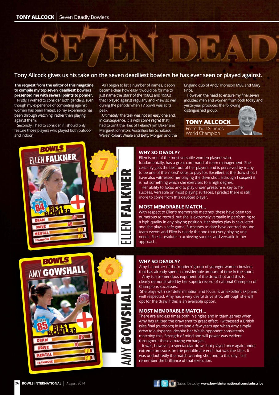 Bowls International Preview Pages
