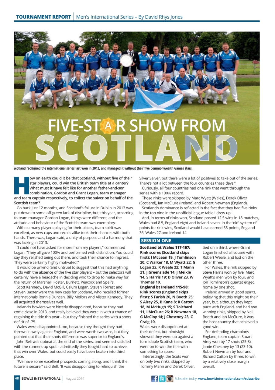 Bowls International Preview Pages