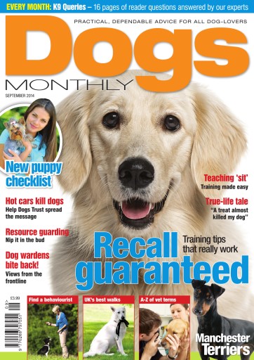 Dogs Monthly Magazine Sep-14 Back Issue