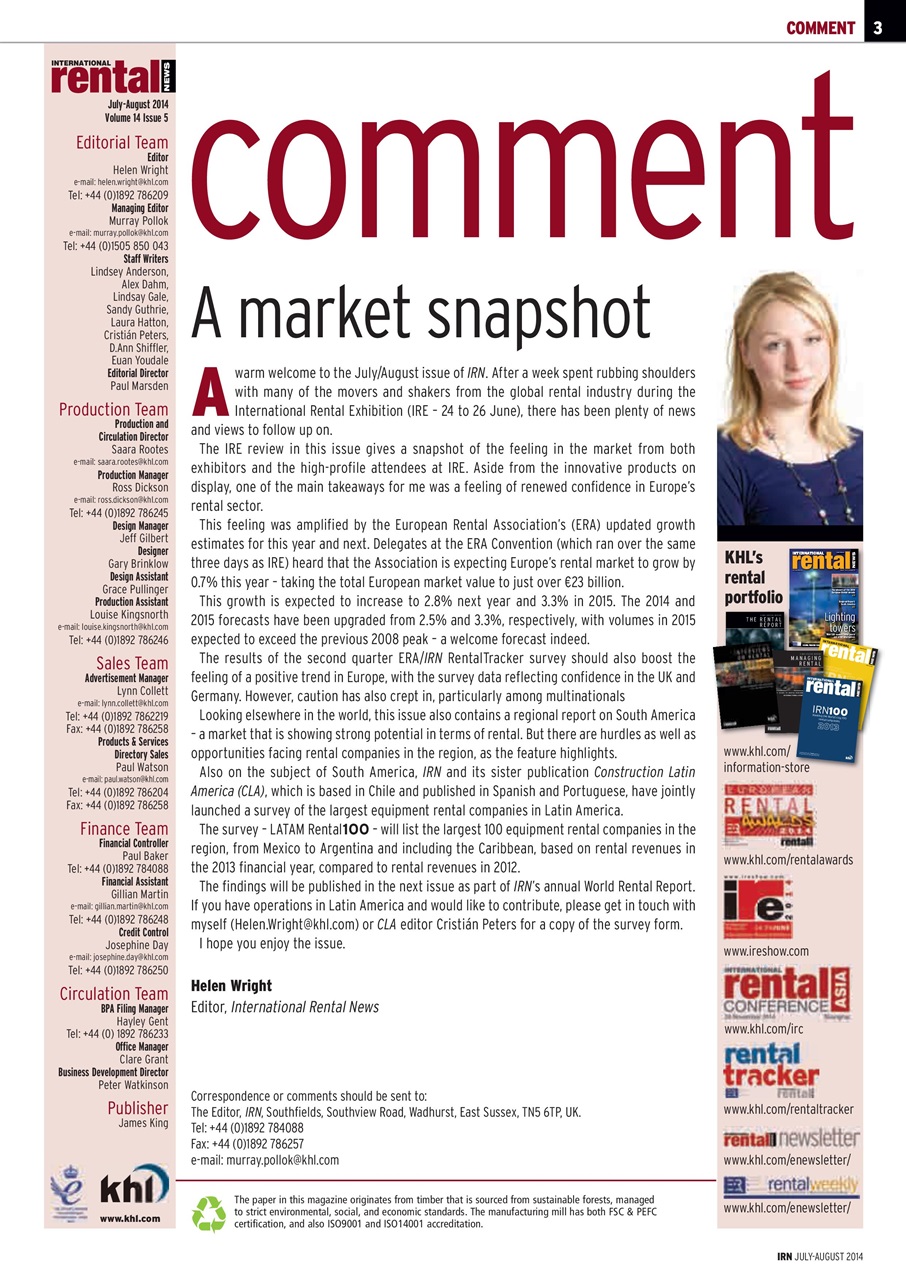 International Rental News Preview Pages