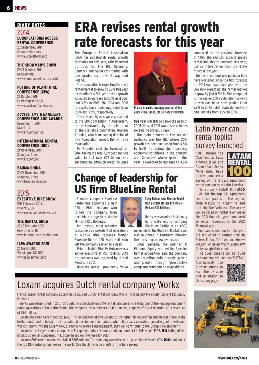 International Rental News Preview Pages