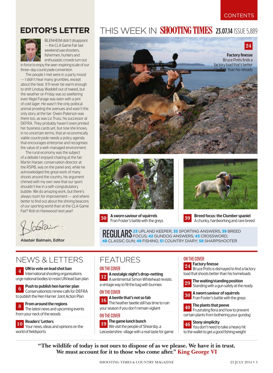 Shooting Times & Country Preview Pages