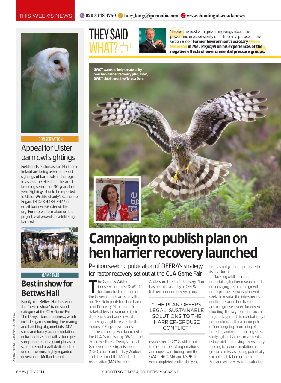 Shooting Times & Country Preview Pages