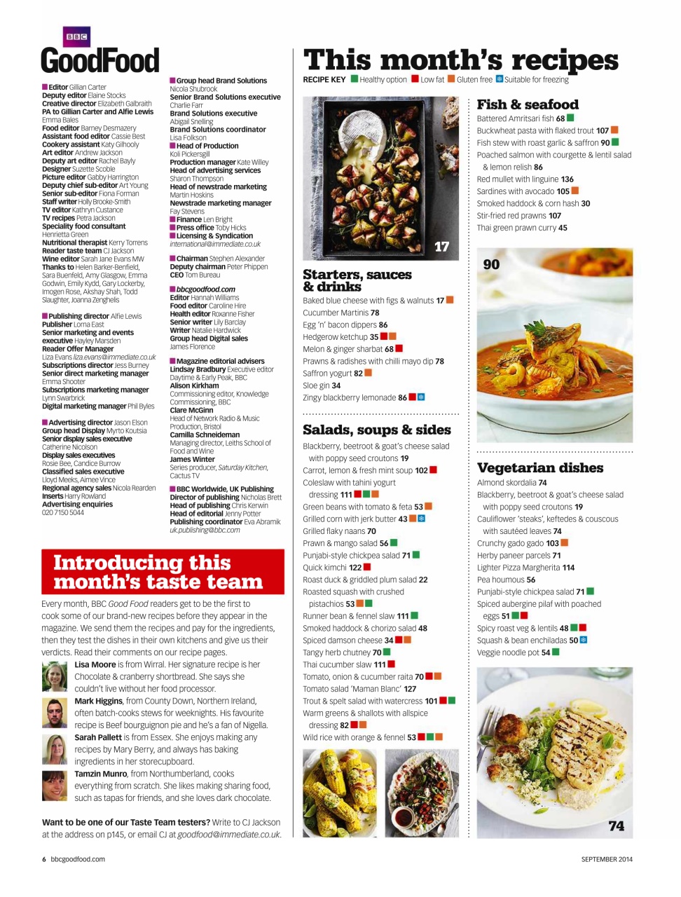 Good Food Magazine Preview Pages
