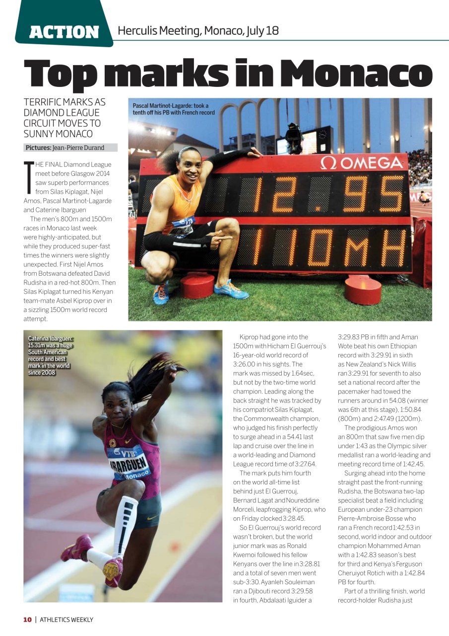 AW – Athletics Weekly Magazine Preview Pages