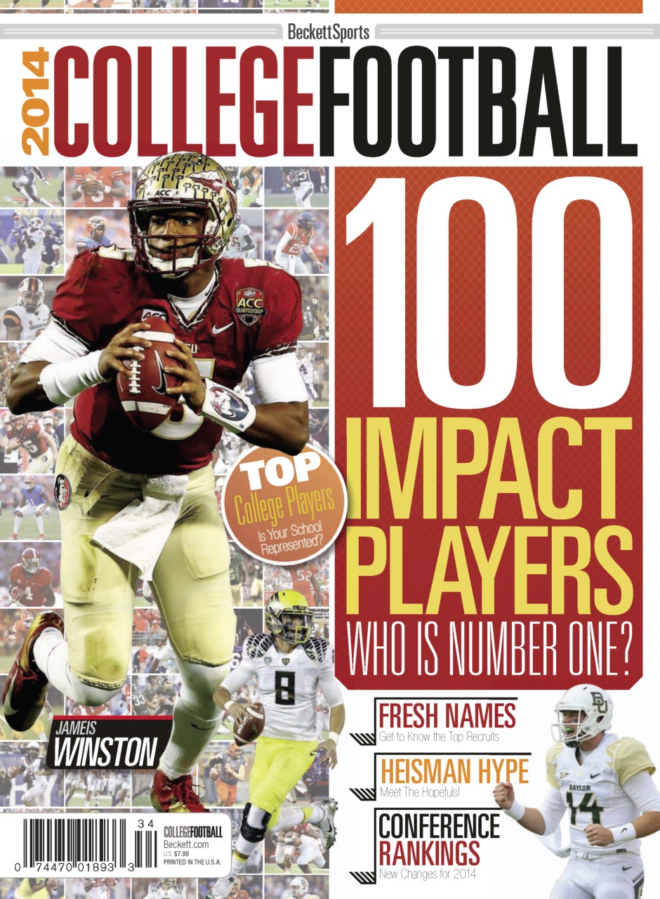 Beckett Football Magazine Preview Pages