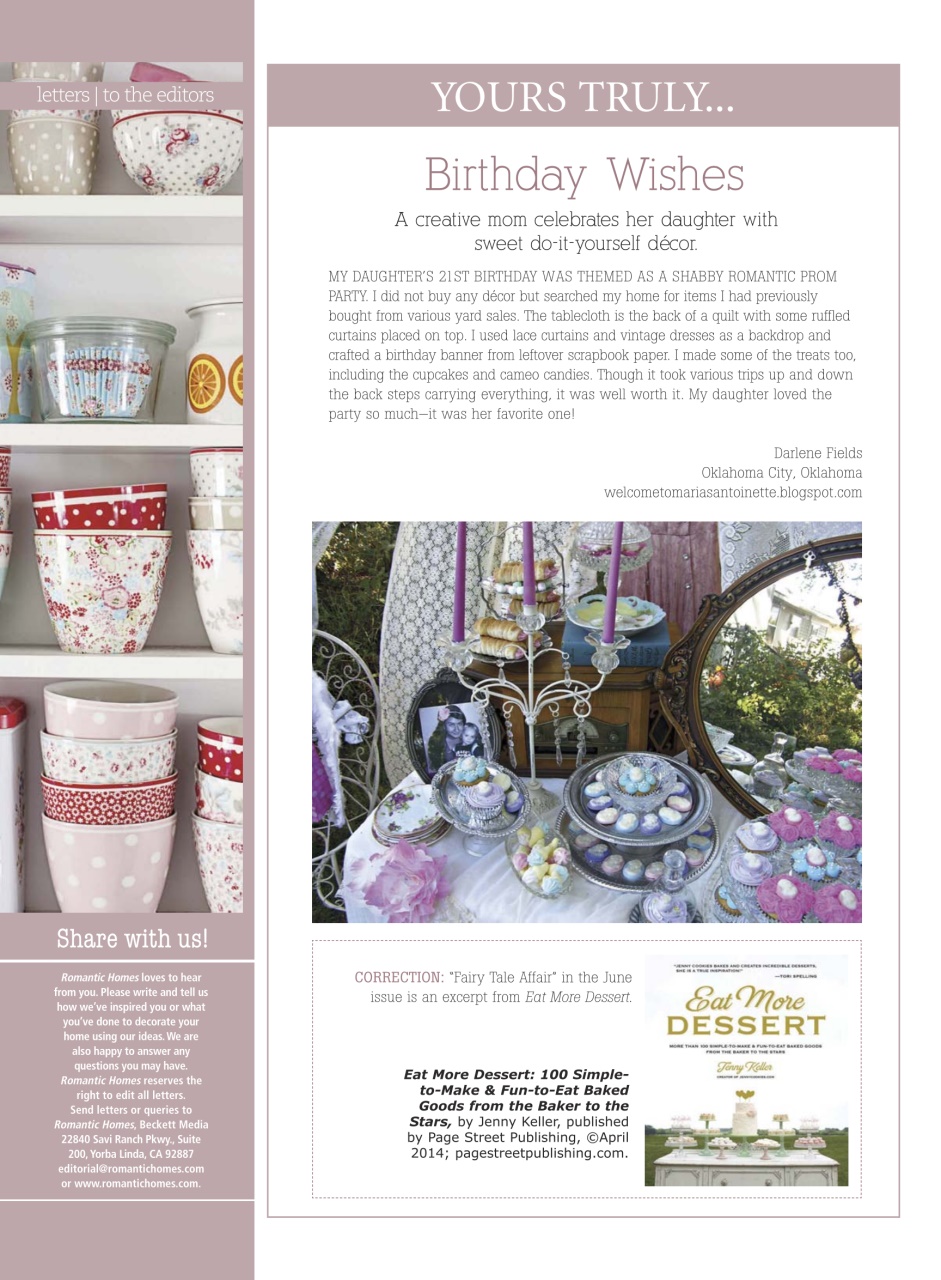 Romantic Homes Preview Pages